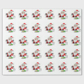 Kerstcadeauverpakking/Kerstman Cadeaupapier (Vlak)