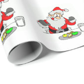 Kerstcadeauverpakking/Kerstman Cadeaupapier (Rol Hoek)