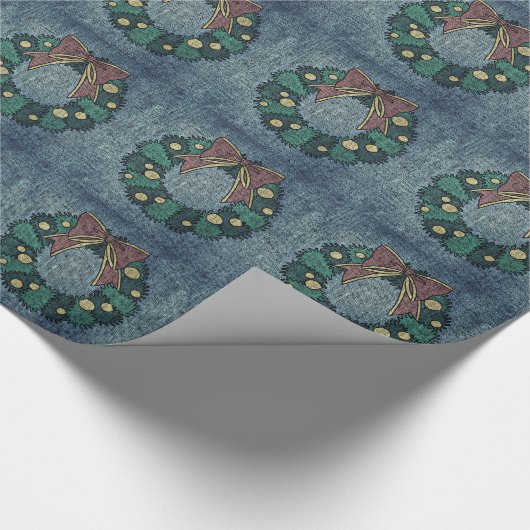 Kerstcadeauverpakking/Krans Cadeaupapier (Hoek)