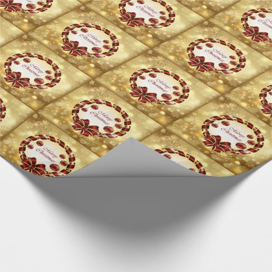 Kerstcadeauverpakking/Kransen Cadeaupapier (Hoek)