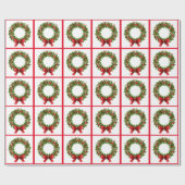 Kerstcadeauverpakking/Kransen Cadeaupapier (Vlak)