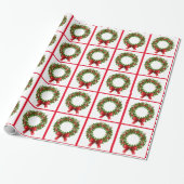 Kerstcadeauverpakking/Kransen Cadeaupapier (Uitgerold)