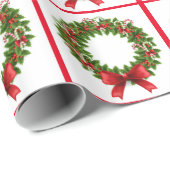Kerstcadeauverpakking/Kransen Cadeaupapier (Rol Hoek)