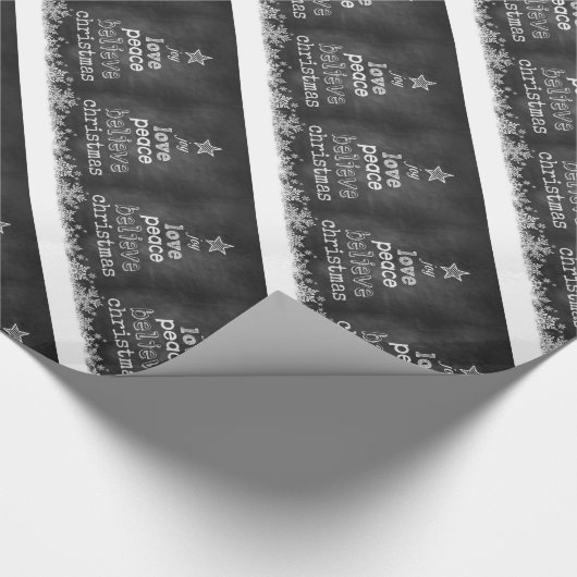 Kerstcadeauverpakking/Krijtbord Kunst Cadeaupapier (Hoek)