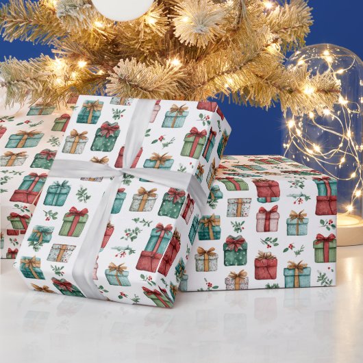 Kerstcadeauverpakking met een Gril – Kerstpapier Cadeaupapier (Feestdagen)