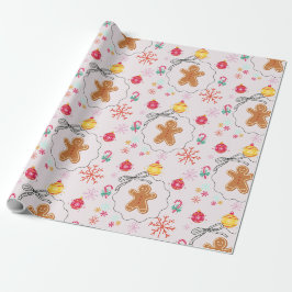 Kerstcadeauverpakking met Gingersnap Cadeaupapier