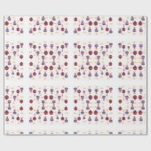 Kerstcadeauverpakking met Kleurrijke Slingers Cadeaupapier (Vlak)