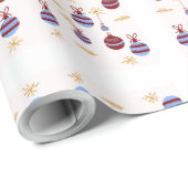 Kerstcadeauverpakking met Kleurrijke Slingers Cadeaupapier (Rol Hoek)