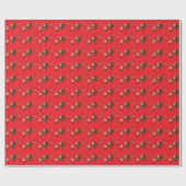 Kerstcadeauverpakking met kolibrie cadeaupapier (Vlak)
