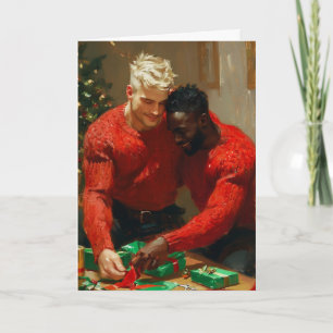 Kerstcadeauverpakking Omhelzing Kaart