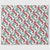 Kerstcadeauverpakking/ondeugend of leuk cadeaupapier (Vlak)