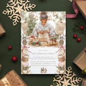 Kerstcadeauverpakking Party Afro-Amerikaans Kaart