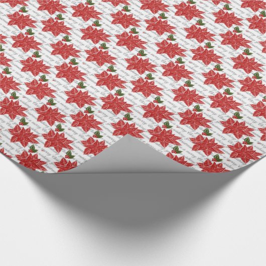 kerstcadeauverpakking/punaises cadeaupapier (Hoek)