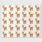 Kerstcadeauverpakking/Rudolph Cadeaupapier (Vlak)