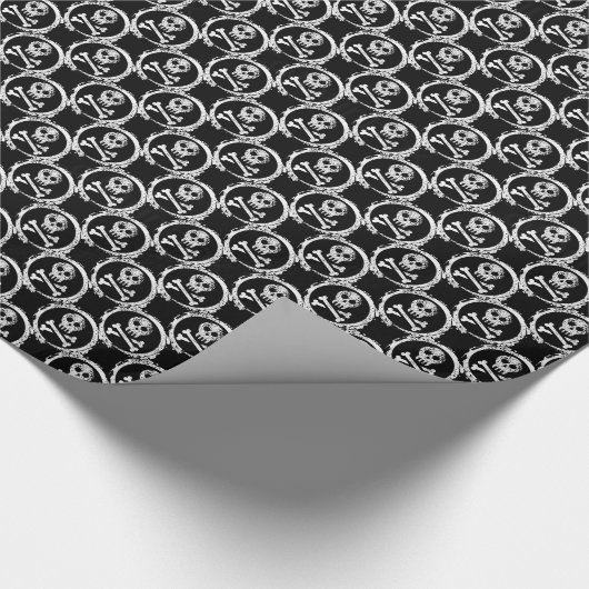 Kerstcadeauverpakking/Schedels Cadeaupapier (Hoek)