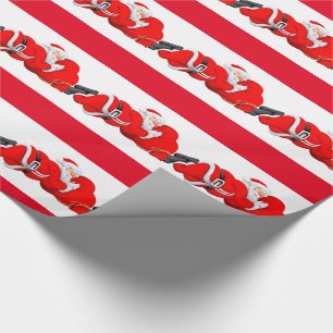 Kerstcadeauverpakking/Slapende Kerstman Cadeaupapier