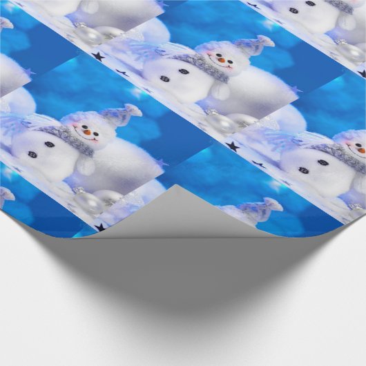 Kerstcadeauverpakking/Sneeuwman Cadeaupapier (Hoek)