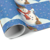 Kerstcadeauverpakking/Sneeuwmannen Cadeaupapier (Rol Hoek)
