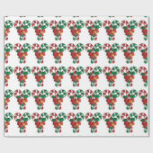 Kerstcadeauverpakking/Suikerstokken Cadeaupapier (Vlak)