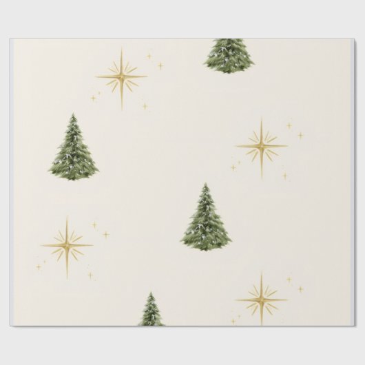 Kerstcadeauverpakkings papier (Vlak)