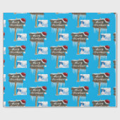 Kerstcadeauverpakkings papier (Vlak)