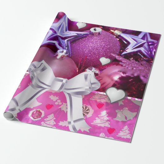 Kerstcadeauverpakkings papier (Uitgerold)