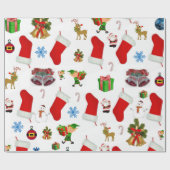 Kerstcadeauverpakkings papier (Vlak)