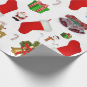 Kerstcadeauverpakkings papier (Hoek)