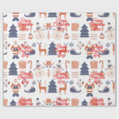 Kerstcadeauverpakkings Papier (Vlak)