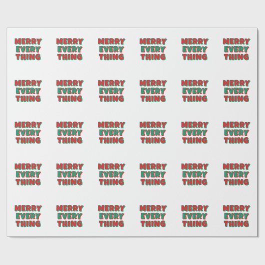 Kerstcadeauverpakkings papier (Vlak)