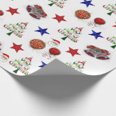 Kerstcadeauverpakkings papier (Hoek)