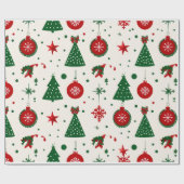 Kerstcadeauverpakkings papier  (Vlak)