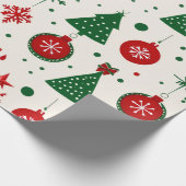 Kerstcadeauverpakkings papier (Hoek)