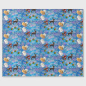 Kerstcadeauverpakkings papier (Vlak)