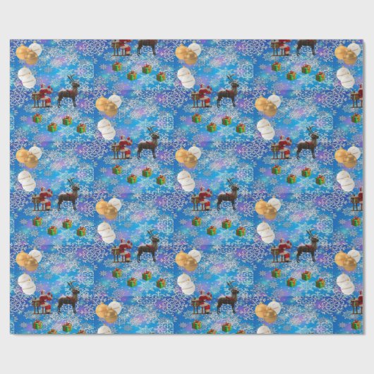 Kerstcadeauverpakkings papier (Vlak)