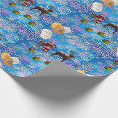 Kerstcadeauverpakkings papier (Hoek)