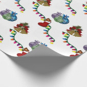 Kerstcadeauverpakkings papier (Hoek)