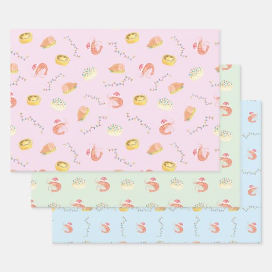 Kerstcadeauverpakkings papier inpakpapier vel (Set)