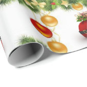 Kerstcadeauverpakkings papier Kerst slee (Rol Hoek)