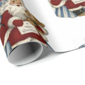 Kerstcadeauverpakkings papier Kerstman (Rol Hoek)