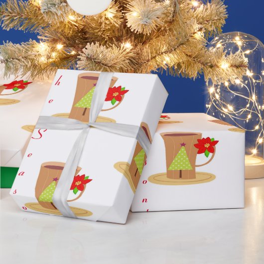 Kerstcadeauverpakkings Papier Mok (Feestdagen)