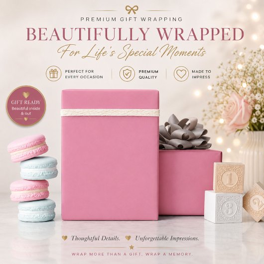 Kerstcadeauverpakkings papier Roze Luxe Geschenkve