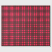 Kerstcadeauverpakkings Papier - Roze/Rood Geruit (Vlak)