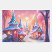 Kerstcadeauverpakkings papier set van 3 inpakpapier vel (Voorkant 2)