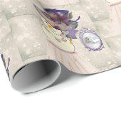 Kerstcadeauverpakkings papier Sneeuwman, Retro (Rol Hoek)