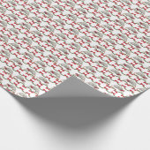 Kerstcadeauverpakkings papier van de opossum (Hoek)