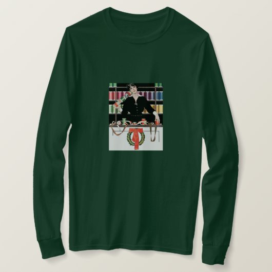 Kerstcadeauverpakkingsafdeling T-shirt (Design voorkant)