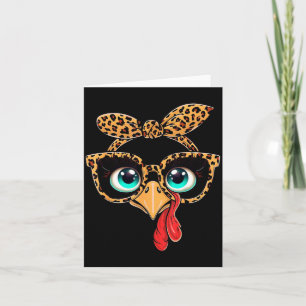 Kerstcadeauwinkel voor vintage katten Luipaardprin Kaart