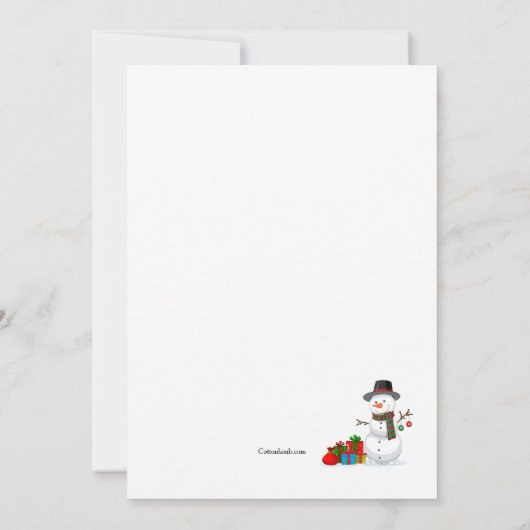 Kerstcadeauwisselfeest voor kinderen kaart (Achterkant)