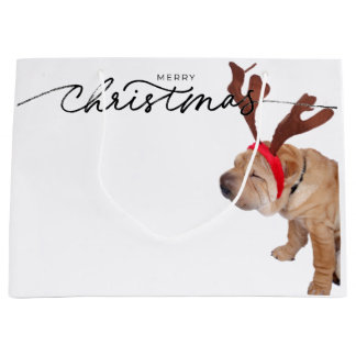 KERSTCADEAUZAK BULLDOG DRAGEN GEWEIEN GROOT CADEAUZAKJE